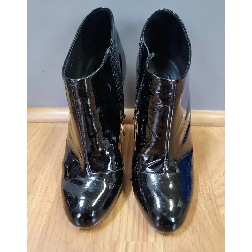 Tory Burch Patent Leather Ankle Booties 6
